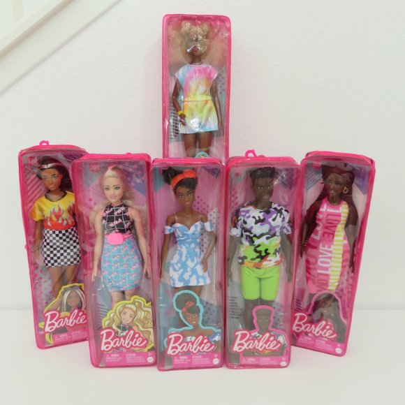 (#108) 6 Barbie Dolls